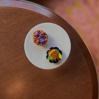 STURGEON wakame, trout roe PRETZEL aged cheddar,